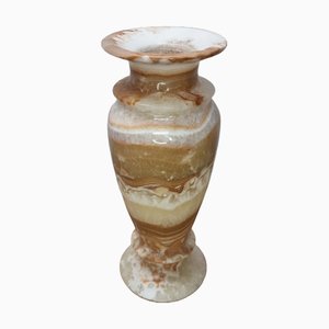 Large Vintage Onyx Marble Vase, 1980s