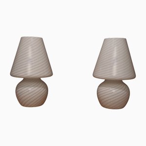 Murano Glass Lamps, Italy, Set of 2