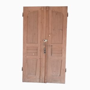 Antique Art Nouveau Double Doors, 1890s, Set of 2