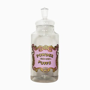 Victorian Hand-Blown Glass Apothecary Jar, 1900s