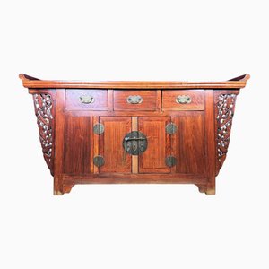 Early 20th Century Asian Sideboard in Lacquered Exotic Wood, 1890s
