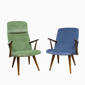 Fauteuils Vintage en Velours de Akerblom, Set de 2