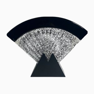 Große Fan Tischlampe aus Muranoglas, 1980er