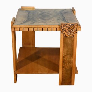 Art Deco Walnut Coffee Table, 1930