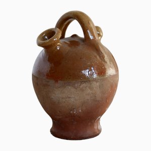 Kleiner Gargoulette Krug aus glasiertem Sandstein, 1950er