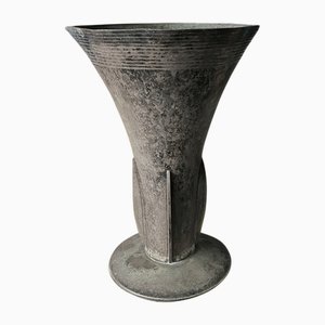 Große Versilberte Amphora Vase von WMF, 1925