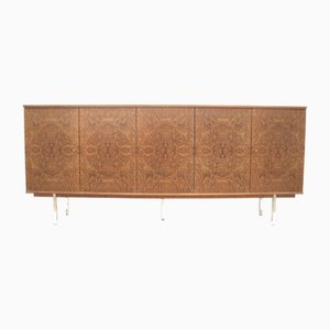 Vintage Burl Walnut Sideboard, 1960s