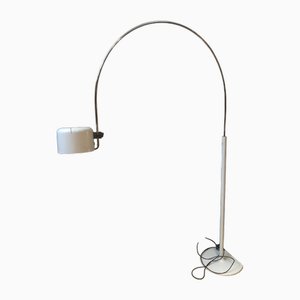 Large White Coupé Arc 3320 Lamp by Joe Colombo for Oluce, 1960s