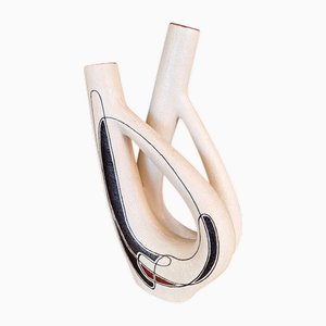 Italian Ceramic Vase from Ceas Albisola, 1950s