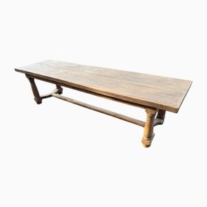 Mesa de comedor de granja francesa antigua, 1900