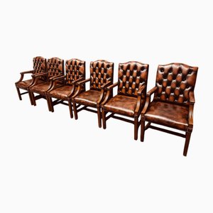 Sillas de comedor Springvale Chesterfield inglesas. Juego de 6
