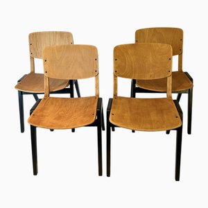 Sedie impilabili di Thonet, set di 4
