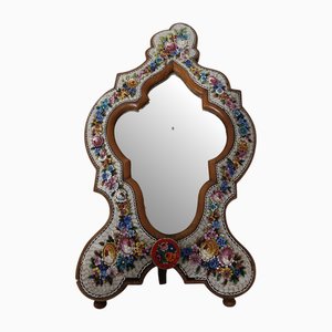 Espejo micromosaico Millefiori veneciano, siglo XIX