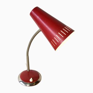 Rote Tischlampe, 1960er