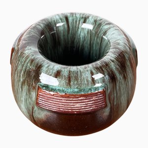 Portacandele Jugendstil Art Nouveau in ceramica di Theodor Keerl, Germania, anni '20