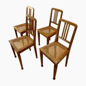 Esszimmerstühle im Jugendstil, 1890er, 4er Set