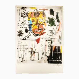 Jean-Michel Basquiat, Composición, años 80, Litografía