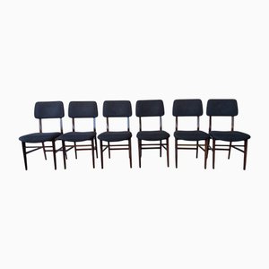 Dining Chairs attributed to Edmondo Palutari for Dassi, Italy, 1960s, Set of 6