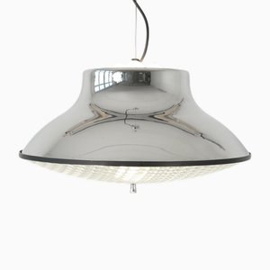 Lámpara colgante de vidrio estructural, Italia, 1965