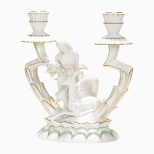 Bougeoir en Porcelaine par Karl Tutter pour Hutschenreuther, Allemagne, 1925