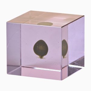 Alexandrite Paper Weight in Glass by Flavio Poli for Seguso Vetri Di Arte, Italy, 1958