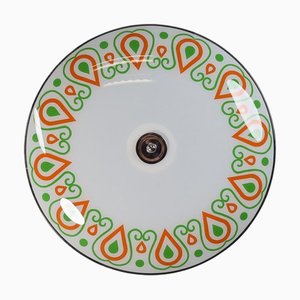 Lampada da parete o sospensione Mid-Century in vetro, 1958
