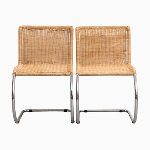 Set of Bauhaus MR20 Armchairs attributed to Ludwig Mies Van Der Rohe, 1970s