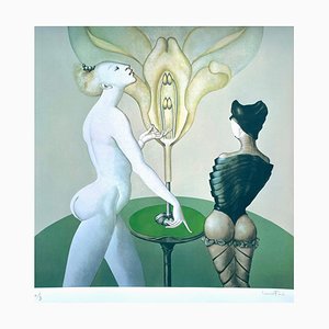 Leonor Fini, Figuren, Original Serigraphie, 1970er