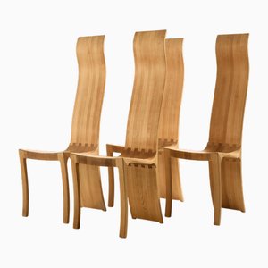 Ash Kragenæs Dining Chair by Walther Nielsen, 1970s, Set of 4