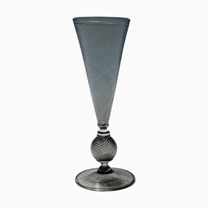 Vase aus mundgeblasenem Glas von Venini, 1950er