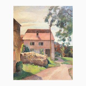 Fernand Blondin, Casa di campagna, Olio su tela