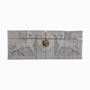 Monumental Portland Stone Clock, 1956