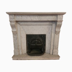 19th Century French Marble Fireplace, 1860s
