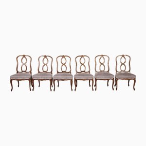 Chaises Style Rococo Antique, 1770, Set de 6