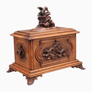 Geschnitzte Schwarzwald Schatulle, 19. Jh., 1870er