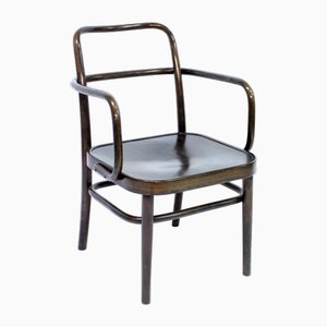 Poltrona A 64 F in legno curvato di Adolf Schneck per Thonet, 1929