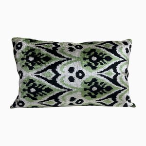 Silk Handmade Lumbar Cushion Cover with Tribal Design