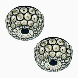 Mid-Century Modern Glas Einbauleuchten von Limburg, 1960er, 2er Set