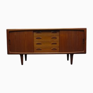 Credenza piccola in teak di HP Hansen, Danimarca, anni '60