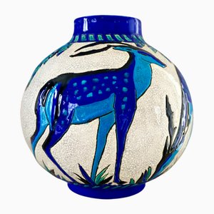 Earthenware Vase by Charles Catteau for Keramis, 1920s-1930s