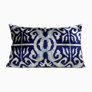 Handgefertigter Kissenbezug aus Samt mit Tribal-Design