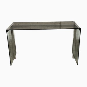 Schreibtisch aus Glas & Metall von Gallotti & Radice, 1970er