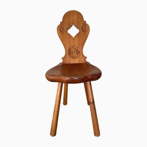 Mountain Carved Wooden Chair