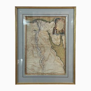 Framed Map of Egypt, 1700s