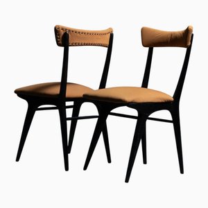 Chaises Scandinaves dans le style d'Ico Parisi, 1950s, Set de 2