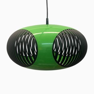 Vintage Colani Ufo Ceiling Lamp in Green Plastic from Massiv Belgium, 1970s