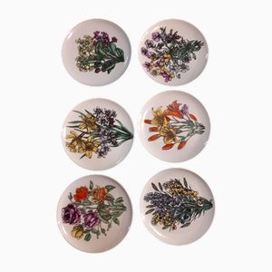 Fornasetti Dishes by Piero Fornasetti, 1970s, Set of 6