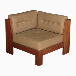 Sedia ad angolo in teak di Wim Den Boon, anni '60