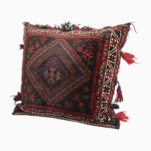 Vintage Afghan Nomad Rug Seat Cushion Cover, 1970s