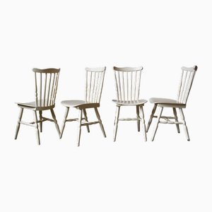 Bistrot Bohèmian Chairs in Wood from Baumann, Set of 4